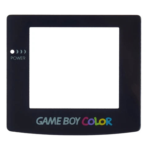 Nintendo GameBoy Color Black Replacement Clear Screen Cover