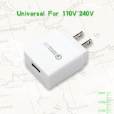 USB to AC power Quick Charge adapter US