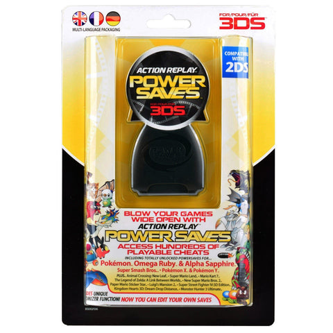 Nintendo 3DS 2DS Action Replay Power Saves with Cheat Codes PAL