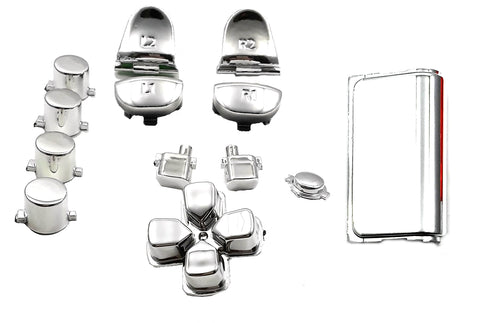 Chrome Button Set For PS4 Dualshock Controllers