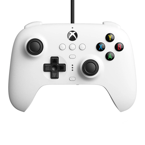 White 8Bitdo Ultimate Wired Controller for the XBOX Series X/S/ONE Windows 10/11