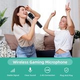 25ms Latency  2.4G Wireless Microphone for Nintendo Switch Xbox/PS5/PC