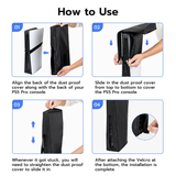 Oxford Nylon Fabric Dust Cover with Cutout for PS5 Pro Gaming Console