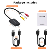 RCA AV to HDMI Converter for N64/ Wii/Wii U/PS One