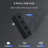 4 Ports USB Hub 2.0 for Xbox Series S Black