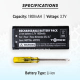 Tomee Rechargeable Battery Pack for the Nintendo DSI XL