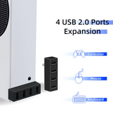 4 Ports USB Hub 2.0 for Xbox Series S Black