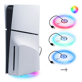 Transparent Iplay RGB Vertical Stand for PS5 Slim Disc/Digital Edition Console