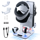 DOBE Multifunctional Cooling Charging Stand for PS5/New PS5/PS VR2 Controller-Wh