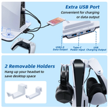 DOBE Multifunctional Cooling Charging Stand for PS5/New PS5/PS VR2 Controller-Wh