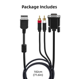 Dreamcast VGA High Definition Cable RCA Sound Adapter