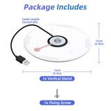 Iplay Transparent RGB Vertical Stand for PS5 Slim Disc/Digital Edition Console