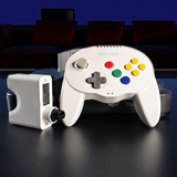 White Admiral Premium BT Controller for N64/Switch/SwitchLite/PC/MAC/And