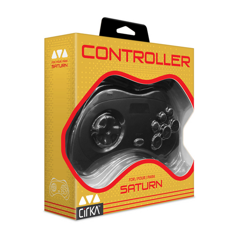 CirKa Controller for Sega Saturn (Black)