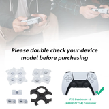 Silicone Conductive Rubber Pads Set for PS5 Controller 2.0-White