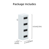 4 Ports USB Hub 2.0 for Xbox Series S-White