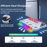 DOBE Multifunctional RGB Cooling Stand with Headphone Hook for PS5/PS5 Slim Cons