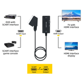 Scart to HDMI HD Video Converter with HDMI Cable
