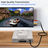 Gold Plated SAV RCA Video Audio Composite Cable for Sega Saturn