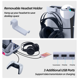 DOBE Multifunctional RGB Cooling Stand with Headphone Hook for PS5/PS5 Slim Cons