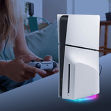 Transparent Iplay RGB Vertical Stand for PS5 Slim Disc/Digital Edition Console
