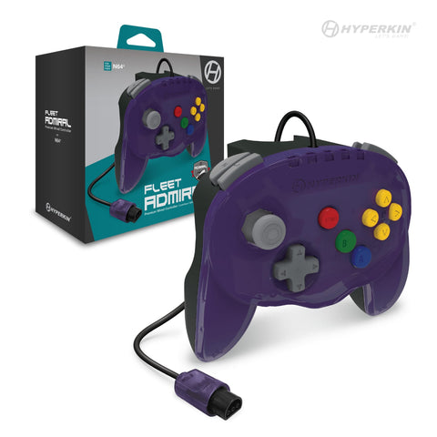 Hyperkin Fleet Admiral Premium Wired Controller for the N64 - Violet