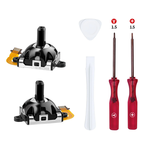 6 In 1 Hall Analog Joystick Repair Kit with Opening Tool for PlayStation Portal