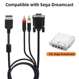 Dreamcast VGA High Definition Cable RCA Sound Adapter