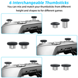 6 In 1 Metal Custom Button Set for Xbox One Elite Series 2 Controller-Black