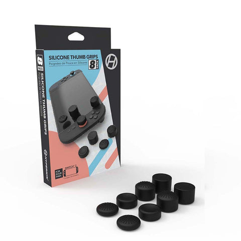 Black Pro Series Silicone Thumb Grips 8pk for the Nintendo Switch 2 / Joy-Con