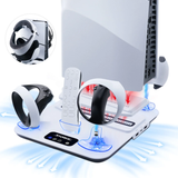 DOBE Multifunctional Cooling Charging Stand for PS5/New PS5/PS VR2 Controller-Wh