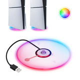 Transparent Iplay RGB Vertical Stand for PS5 Slim Disc/Digital Edition Console