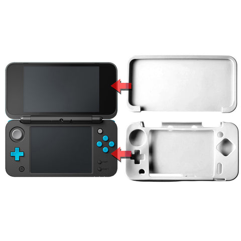 White Soft Silicon Protective Case Skin for the new Nintendo 2DS XL