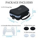 IPLAY 6 In 1 EVA Storage Bag With Silicon Case For PS5 Controller (HBP-283)