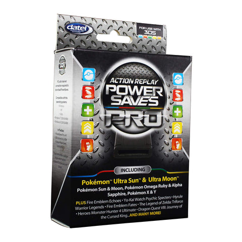 Nintendo 3DS 2DS Action Replay Power Saves with PRO Cheat Codes NTSC