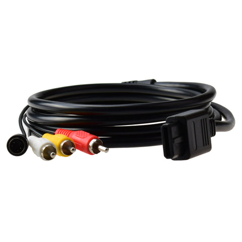 S-Video and AV Cable with RCA Audio for Gamecube SNES N64