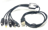 5 in 1 USB Fast Charging Cable for Nintendo and PSP Handhelds