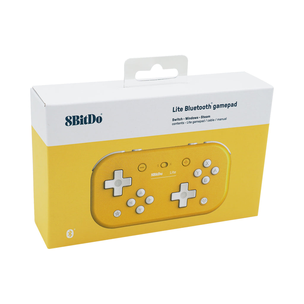 Yellow 8Bitdo Lite Bluetooth Gamepad for Switch/Windos/Pie – Flashback ...