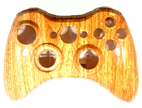 Wood Grain Controller Shell Full Housing and buttons for Xbox 360 Controller