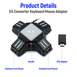 KX USB Keyboard and Mouse Converter for Switch/Xbox One/PS3/PS4