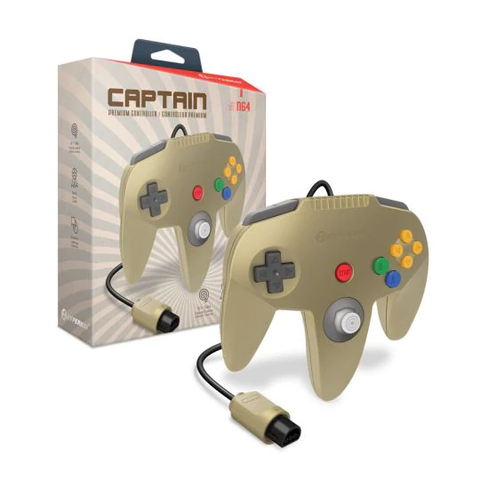 Hyperkin Captain Premium Controller for N64 Gold
