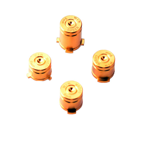 Metal Buttons Set for Xbox One Controller Bullet Style Gold