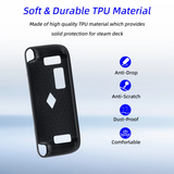 Anti-Slip Shockproof TPU Case for Steam Deck - Black