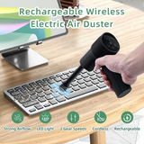 Rechargeable Wireless Electric Air Duster - Black