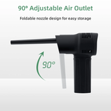 Rechargeable Wireless Electric Air Duster - Black