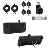 Thumbstick and Charger Protection Set with Kickstand for Steam Deck/Switch