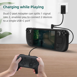 Thumbstick and Charger Protection Set with Kickstand for Steam Deck/Switch