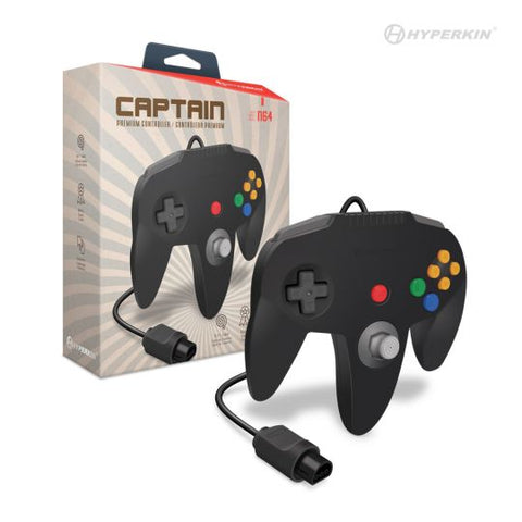 Hyperkin Captain Premium Controller for N64 Black