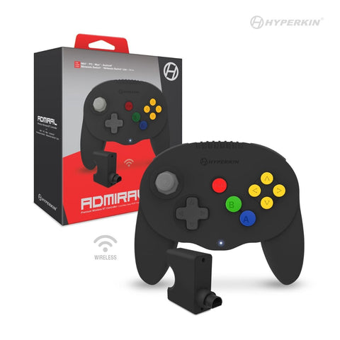 Black Admiral Premium BT Controller for N64/Switch/SwitchLite/PC/MAC/And
