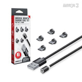 Armor3 Magnetic Charging Cable Set for Type C/Micro 6 Pieces